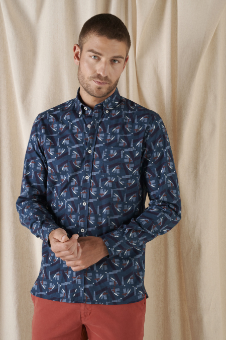 Chemise Zurich Deep Sea