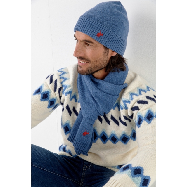 Echarpe homme bleu - BOUTIQUE DES MARQUES